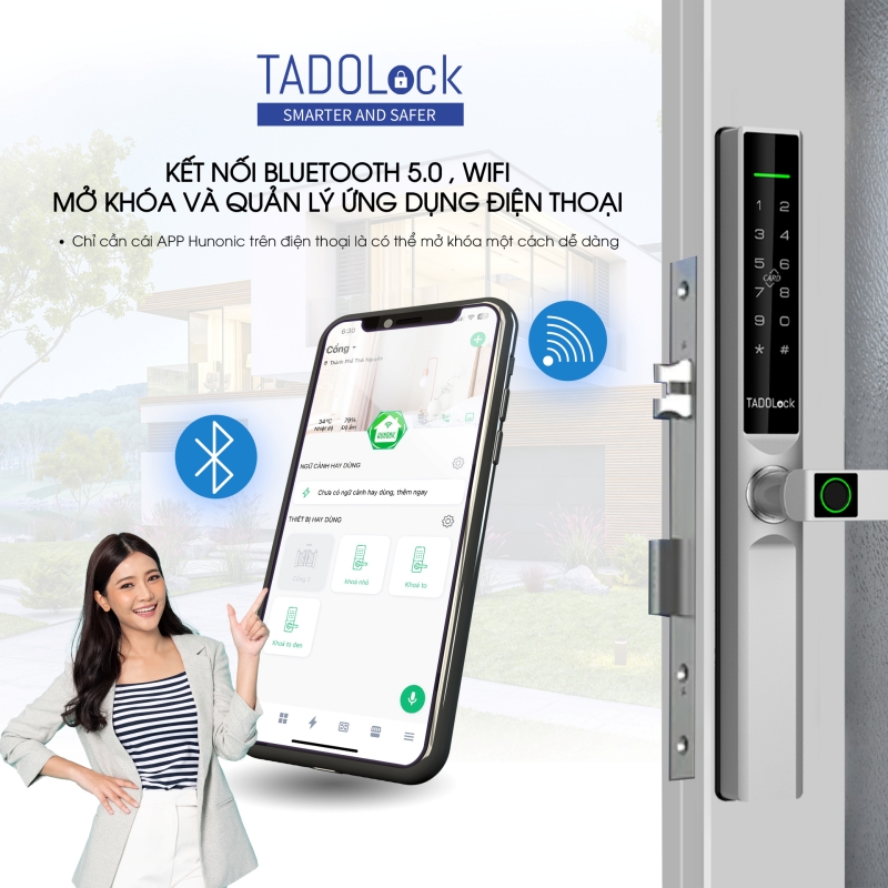 KHÓA ĐIỆN TỬ VÂN TAY CHÍNH HÃNG LẮP ĐẶT TẠI NHÀ VỚI KHẢ NĂNG ĐIỀU KHIỂN TỪ XA QUA ĐIỆN THOẠI